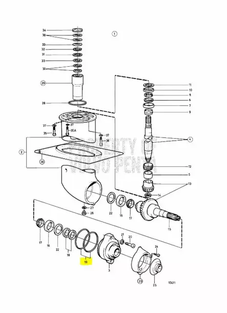O-Rengas/O-Ring Volvo Penta 120S 79,5 x 3,0mm - Sisäperämoottorin osat - 7195 - 2
