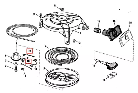 Käynnistyskynnen Yhdystanko/Link Spring to Pawl Evinrude/Johnson 20-35hv - Varaosat ja lisävarusteet - 52605 - 1