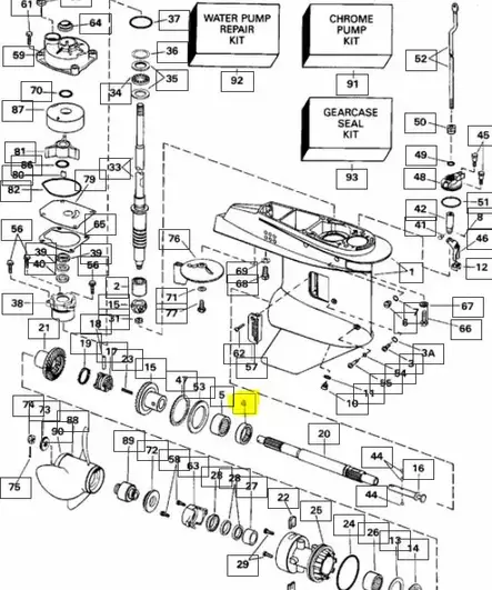 Laakeri/NDL BEARING Assy Fwd gear Evinru - Evinrude/Johnson osat perämoottoreille - 42885 - 2