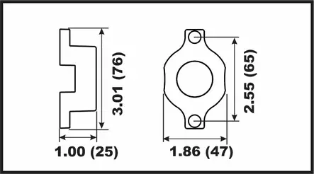 Perf metals anodi, Front Gearcase (JOHNSON/EVINRUDE) - Varaosat ja lisävarusteet - D121365 - 2