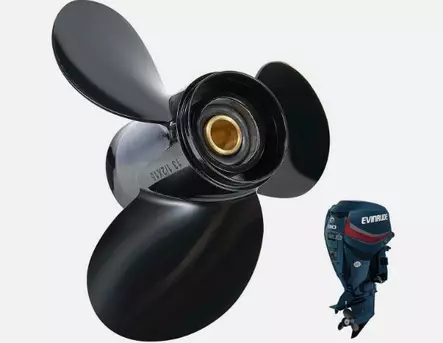 Potkuri/Propeller Aluminium 13.5X15 13-rihlaa RH 40-130hv - Evinrude/Johnson potkurit - 50525 - 1