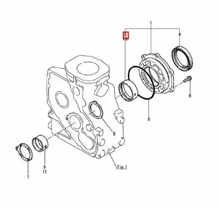 Runkolaakeri/Metal Main Yanmar STD-koko - Yanmar moottorin alkuperäisosat - 42745 - 2