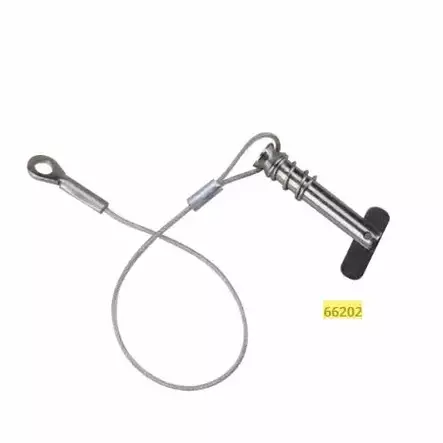 Sokkatappi/Clevis Pin Jousella ja Vaijerilla RST 1/4" 6,5mm - Purjevenetarvikkeet - 44065 - 1