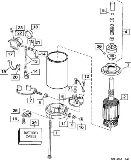 Startti Sierra Evinrude Johnson 20-30hv OEM: 585061 - Varaosat ja lisävarusteet - 50905 - 2