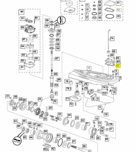 Tiiviste/Gasket Shift Rod Cover Evinrude - Evinrude/Johnson osat perämoottoreille - 31405 - 2