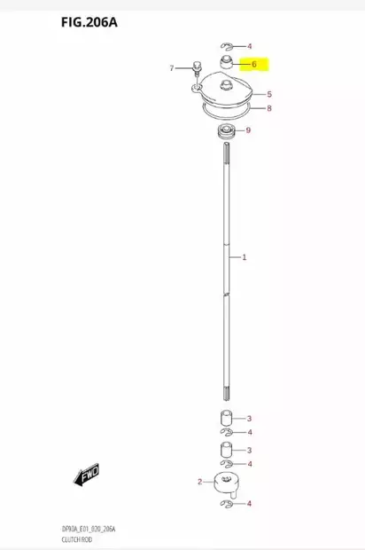 Tiiviste Vaihdetanko/Seal Shift Rod Dust Suzuki DF40-DF300 DT40-DT85 - Suzuki osat perämoottorille - 42865 - 2