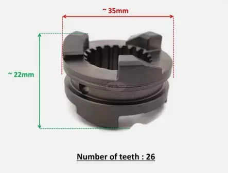 Vaihteensiirtäjä/Shifter Clutch Dog Suzuki DT9.9/DT15 DF8-DF15 - Suzuki osat perämoottorille - 50825 - 1