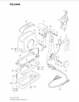 Kaukosäätökaapelin Pääte/End Cable Connector Suzuki - Suzuki osat perämoottorille - 42855 - 3