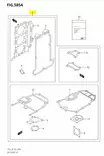 Yläpään Tiivistesarja/Gasket Set Suzuki DF40, DF50 (1999-2010) - Suzuki osat perämoottorille - 42945 - 3