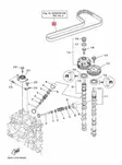 Jakohihna V-Belt Yamaha F175A/F200B,F,G - Yamaha jakohihnat - 35535 - 2