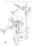 Kohokammion Tiiviste/Gasket Float Chamber Suzuki DT2.2 - Suzuki osat perämoottorille - 51045 - 1