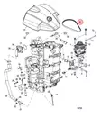 Moniurahihna Laturi/Belt Serpentine Mercury 75-115hv EFI - Mercury/Mercruiser osat - 52515 - 1
