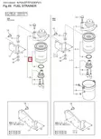 Polttoainesuodatin/Strainer Assy Fuel Yanmar 6LP/6LPA (Diesel) - Yanmar moottorin alkuperäisosat - 51025 - 1
