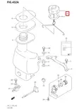 Polttoainetankin Korkki/Cap Assy Fuel Tank Suzuki DF2.5-DF6 - Suzuki osat perämoottorille - 51095 - 1