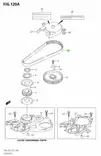 Suzuki Jakohihna DF8A/DF9.9A Timing Belt - Suzuki osat perämoottorille - 36245 - 2