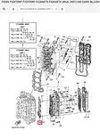 Sylinterikannen Tiiviste/Gasket Cylinder Head 2 Yamaha F200A F225A - Yamaha osat perämoottoreille - 51305 - 1