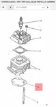 Sylinterin Alatiiviste/Gasket Cylinder Yamaha Moto CW50 - Yamaha Moto - 19825 - 2