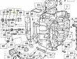 Termostaatti EVINRUDE/JOHNSON E90, E75 - Perämoottorin Jäähdytys - 37195 - 2