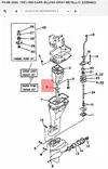 Tiiviste/Gasket Exhaust Manifold 1 Yamaha F8B F9.9A/B - Yamaha muut - 20455 - 4