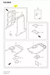 Yläpään Tiivistesarja/Gasket Set Suzuki - Suzuki osat perämoottorille - 42945 - 3