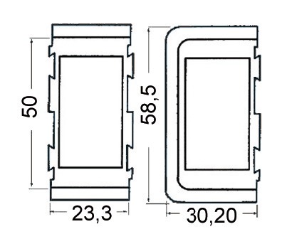Central plastic receptacle - Venesähkön asennustarvikkeet - D199295 - 1