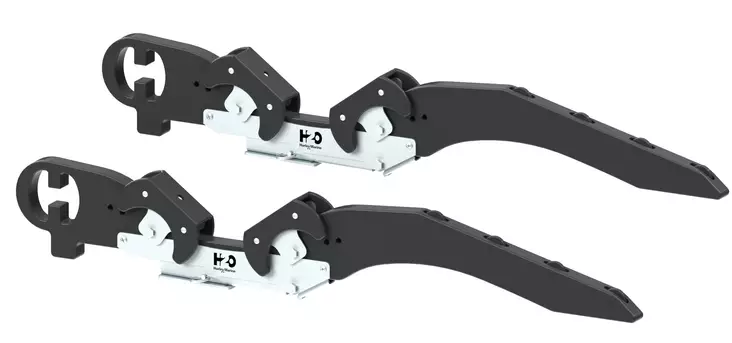 H2O KÄÄNTYVÄT KIINNITYSVARRET 10’’ KOVAPOHJAISELLE VENEELLE, MUSTAT - Veneen kansihelat - M9519037905 - 1