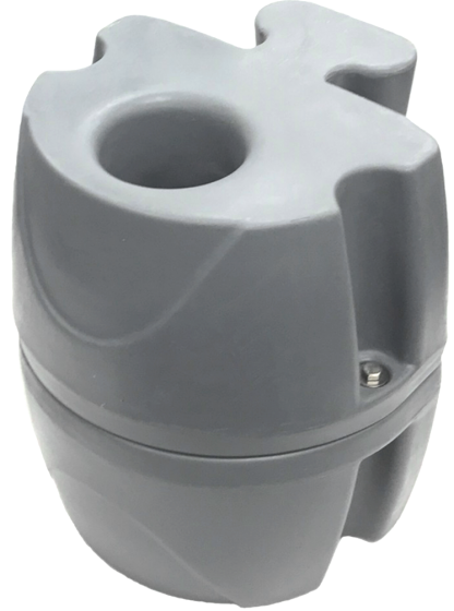 JetPort Jatkettu kiinnike 3" putkikiinnitykselle, harmaa - Jettilaiturit - D304555 - 1