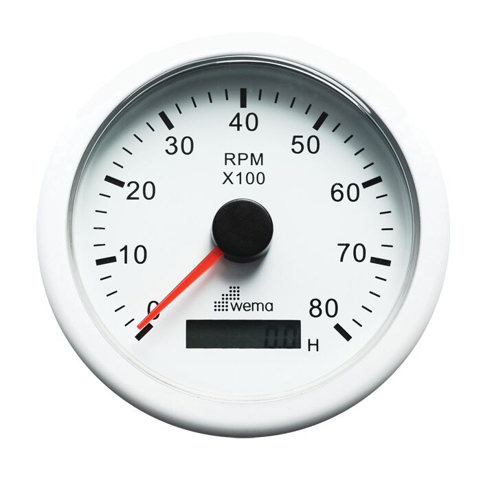 KIERROSLUKUMITTARI 8000 RPM, VALK. - Venesähkö - M9514700675 - 1