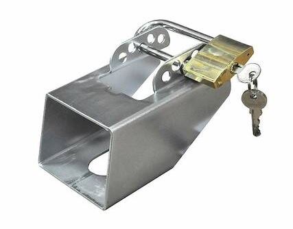 Kytkinlukko/Aisalukko + Riippulukko Yleismalli Trailerit/Perävaunut - Trailerin lisävarusteet ja varaosat - 27135 - 1