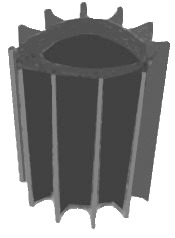 Siipipyörä TAMD 63 - Sisäperämoottorin Jäähdytys - D126125 - 1