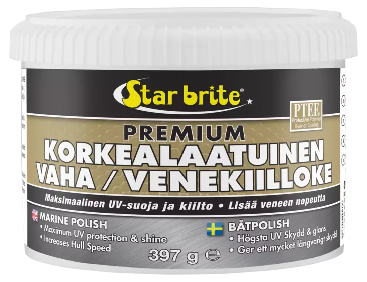 Star brite Korkealaatuinen venekiilloke/vaha PTEF 397g - Käymälät ja septipumput veneisiin - D259515 - 1