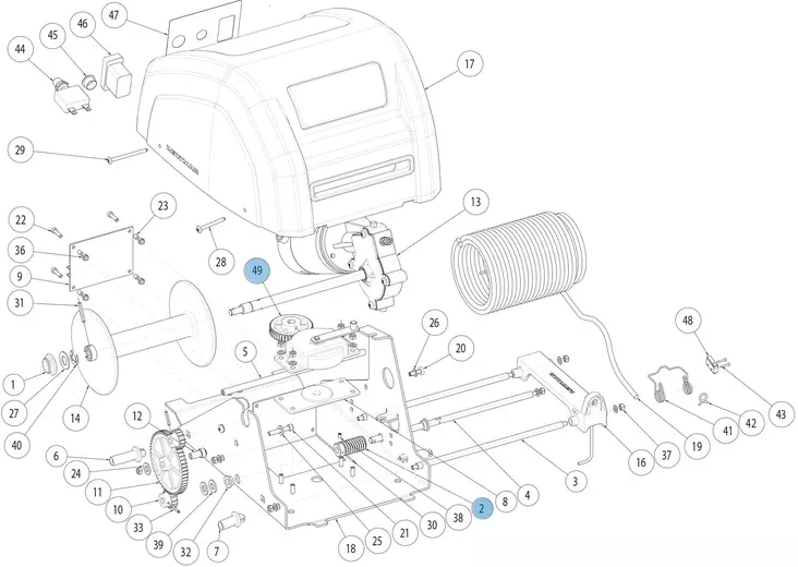 CRW400 WORM GEAR KIT - Lowrance vene-elektroniikka - M9512408235 - 1