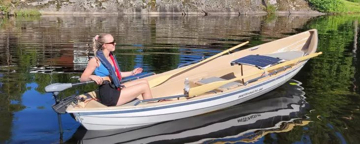 Suvi 495 Soutu-Palta vene sis. Airot Akkulaatikko Yamaha M12 sähkömoottori - Suvi Lasikuituveneet - 26195 - 1