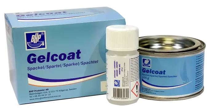 BHP Gelcoat-täyte 100g 30008 harmaa sis. - Varaosat ja lisävarusteet - D138506 - 1