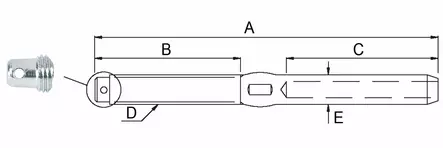 KIERREPÄÄTE 2,5mm VAIJERILLE - Lowrance vene-elektroniikka - M9512102046 - 2