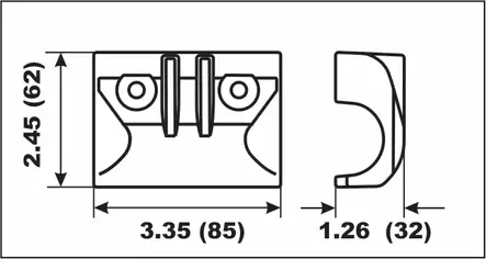 Perf metals anodi Yamaha 40/50HP - Anodit perä- ja sisäperämoottoreille - D370216 - 2