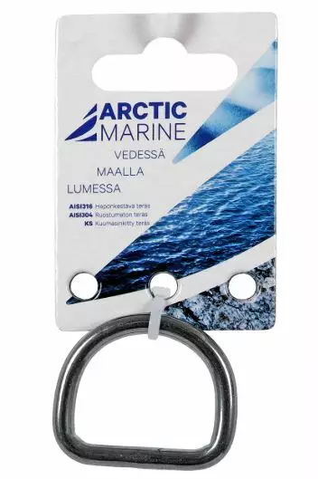 D-Rengas 8X50mm Vetolenkki RST AISI316 - Venerenkaat ja silmukkapultit - 32556 - 1