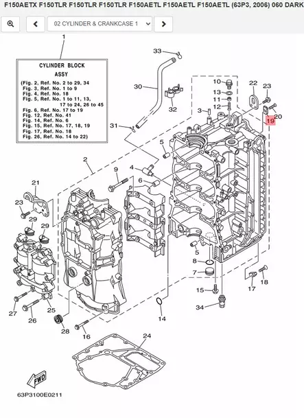 Anodi/Anode Yamaha F150-F350 - Yamaha osat perämoottoreille - 51296 - 1