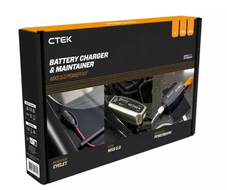 Automaatti akkulaturi CTEK MXS 3.8+Power bank 5000mAh setti - Venesähkö - 50896 - 1