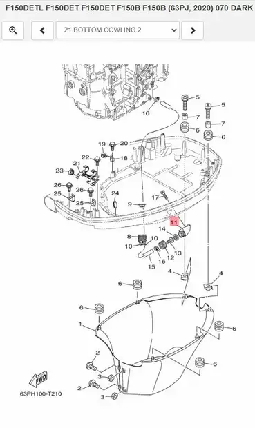 Huuhtelu Adapteri Kiinnike/Flush Port Adapter Yamaha 4-Stroke - Yamaha muut - 28986 - 2