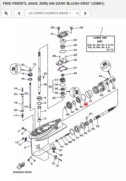 O-Rengas Potkuriakseli/O-Ring Yamaha - Yamaha osat perämoottoreille - 50386 - 1