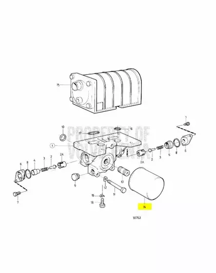 Öljynsuodatin/Oil Filter Volvo Penta 3517857 B18-B30 D22 KAD30-32 - Sisäperämoottorin osat - 40436 - 2