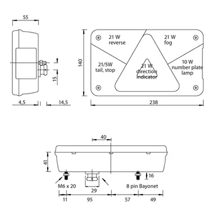 Takavalo ASPÖCK Multipoint V 8-nap OIKEA - Trailerin lisävarusteet ja varaosat - 27726 - 1