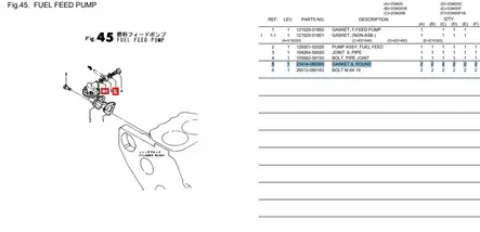 Yanmar Tiiviste/Gasket Polttoainepumpun Banjoliittimeen - Yanmar moottorin alkuperäisosat - 50636 - 1