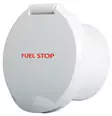 ClassicEvo white ABS compart w/FUEL STOP wording - Läpiviennit, letkuliitos ja sulkuhanat - D223746 - 2