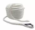 Ankkuriköysi 10mm/30m AISI 316 merivedenkestävällä koussilla, PES, valkoinen - Veneen kiinnitys laituriin - 38156 - 1