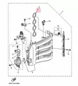 Imusarjan Tiiviste/Gasket Manifold 1 F75B/F80B/C/F100D Yamaha - Yamaha muut - 37316 - 2
