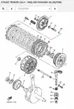 Kytkinlevy/Plate Friction Clutch Yamaha Moto - Yamaha Moto - 22506 - 2