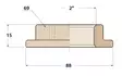 LUKITUSMUTTERI 2'' PRONSSI - Veneen kansihelat - M9515015496 - 3