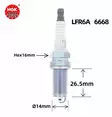 Sytytystulppa/Spark Plug LFR6A - Perämoottorin Sähköosat - 36416 - 2